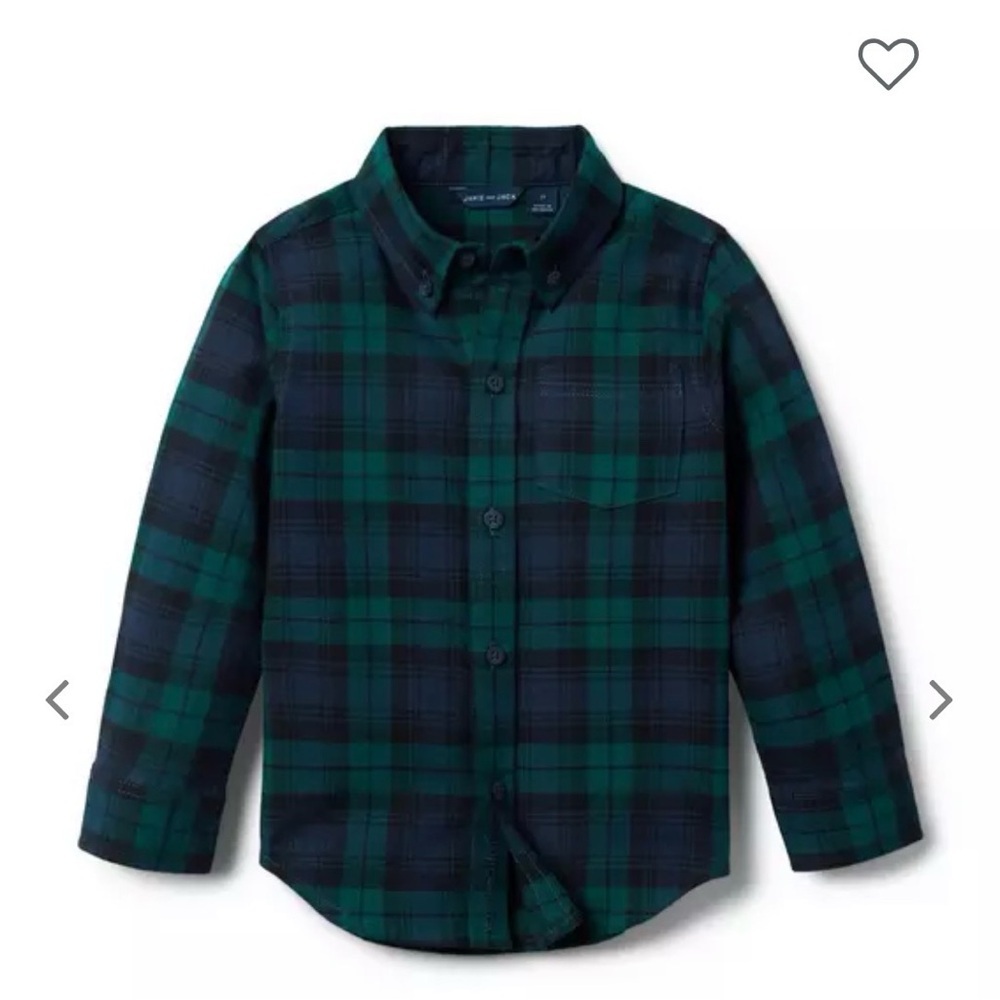Janie and Jack Tartan Flannel Shirt